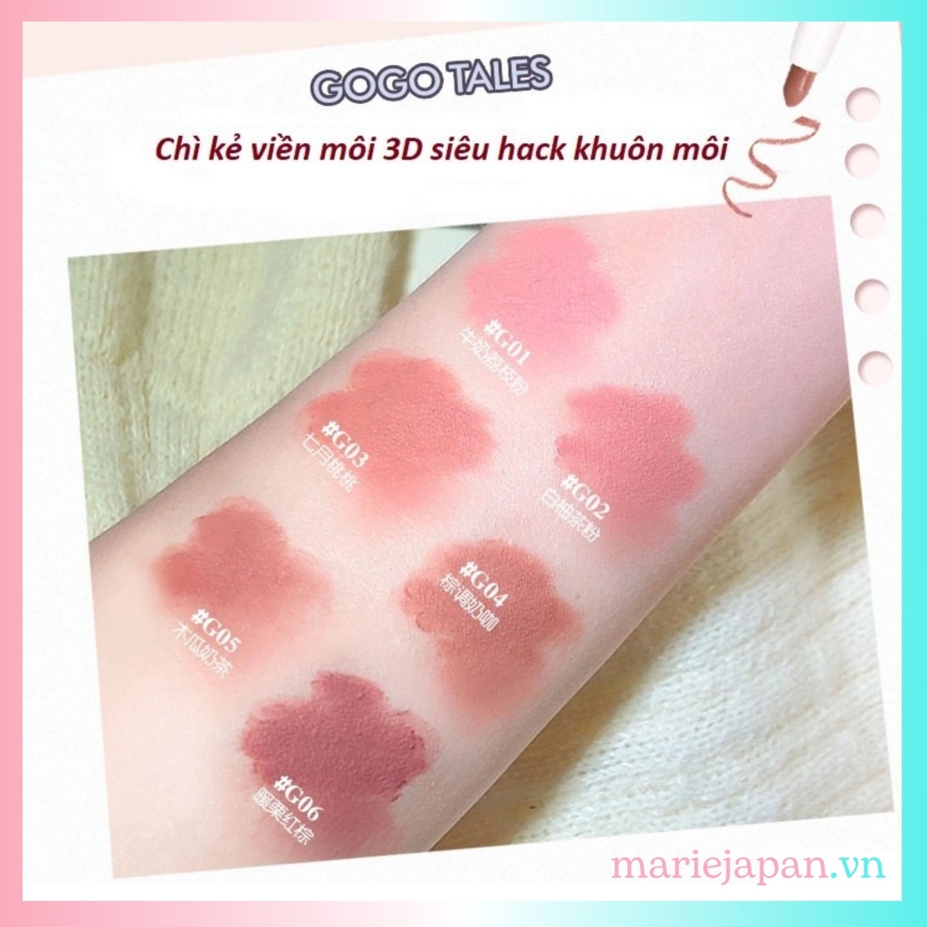 Chì Kẻ Viền Môi Gogo Tales Định Hình Môi Nội Địa Trung