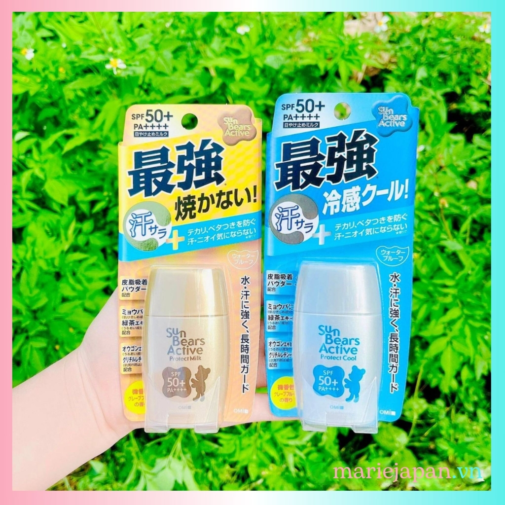 Kem Chống Nắng Omi Sun Bears Strong Super - ĐỎ NHẸ DỊU Lọ 30g