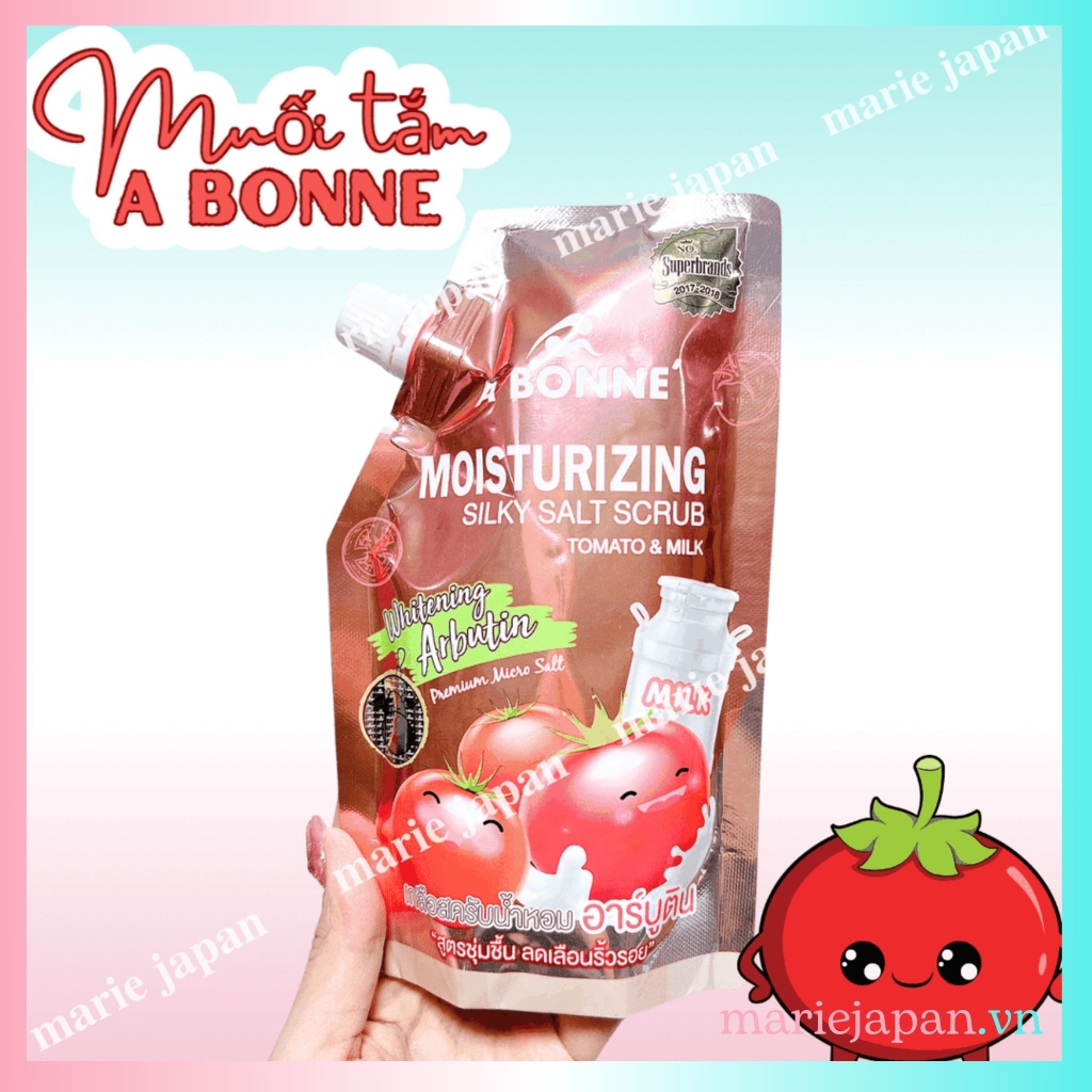 Muối Tắm Sữa Bò A Bonne Tẩy Tế Bào Chết Trắng Da Spa Milk Salt Túi 350gr