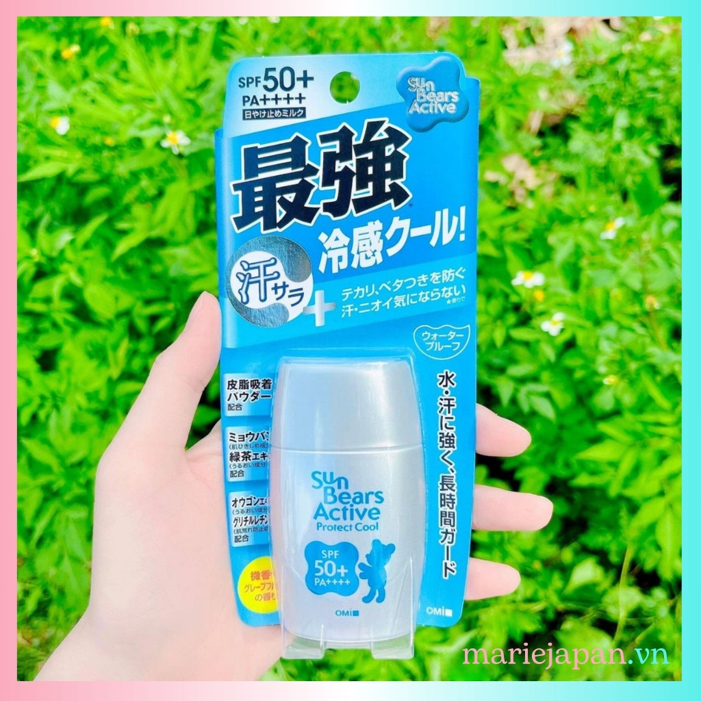 Kem Chống Nắng Omi Sun Bears Strong Super - ĐỎ NHẸ DỊU Lọ 30g