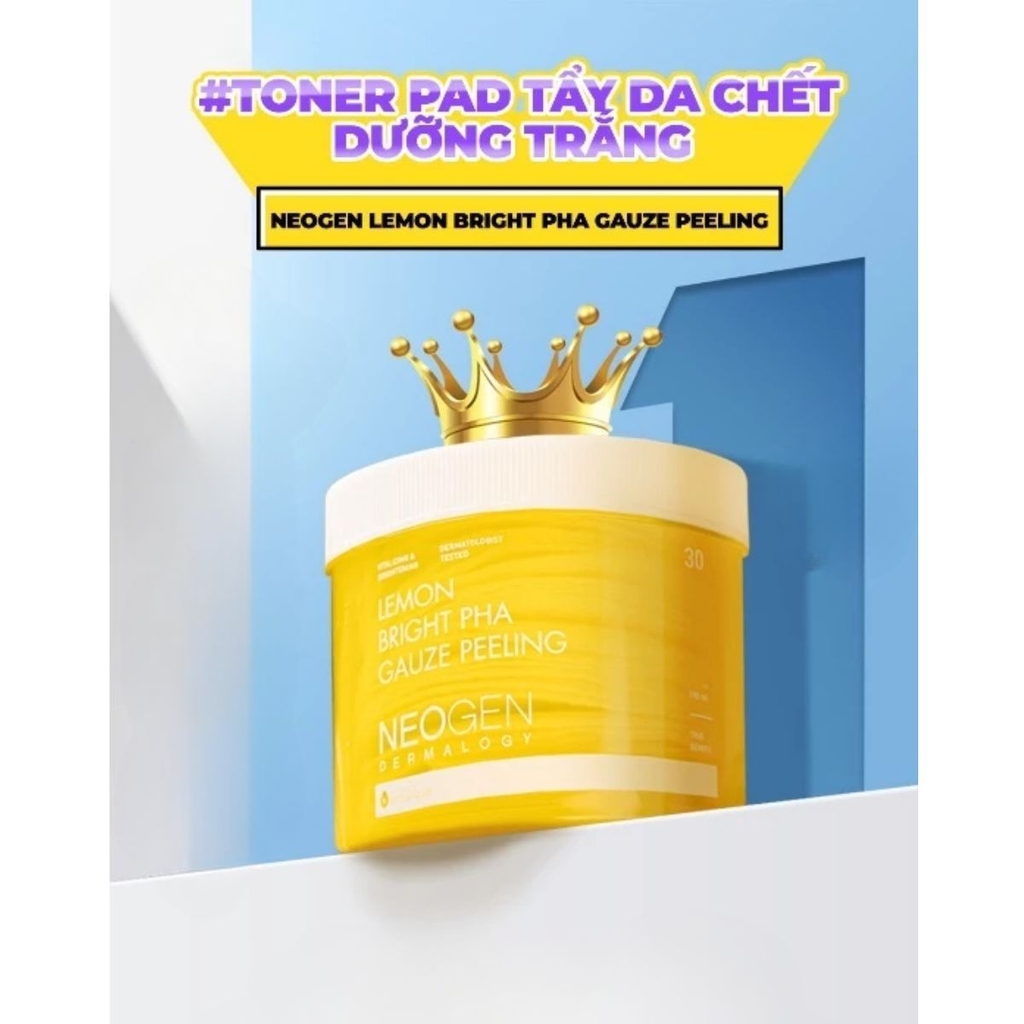 Toner Pad Neogen Dermalogy Tẩy Da Chết Cấp Ẩm Phục Hồi Da Hàn Quốc