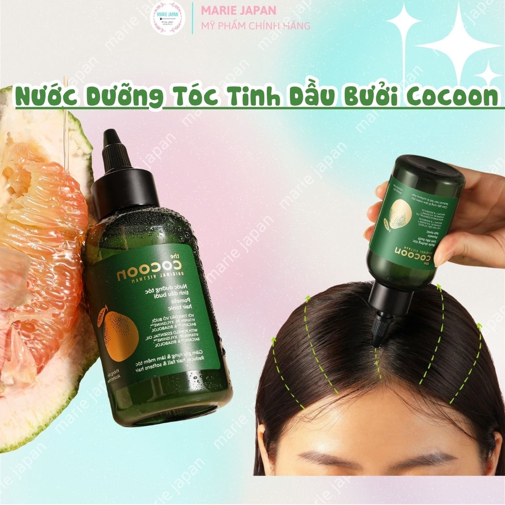 Combo Cocoon 2 Món 1 Tẩy Tế Bào Chết Body Cà Phê Mịn Da 200ml + 1 Xịt Dưỡng Tóc Vỏ Bưởi Giảm Gãy Rụng 140ml 