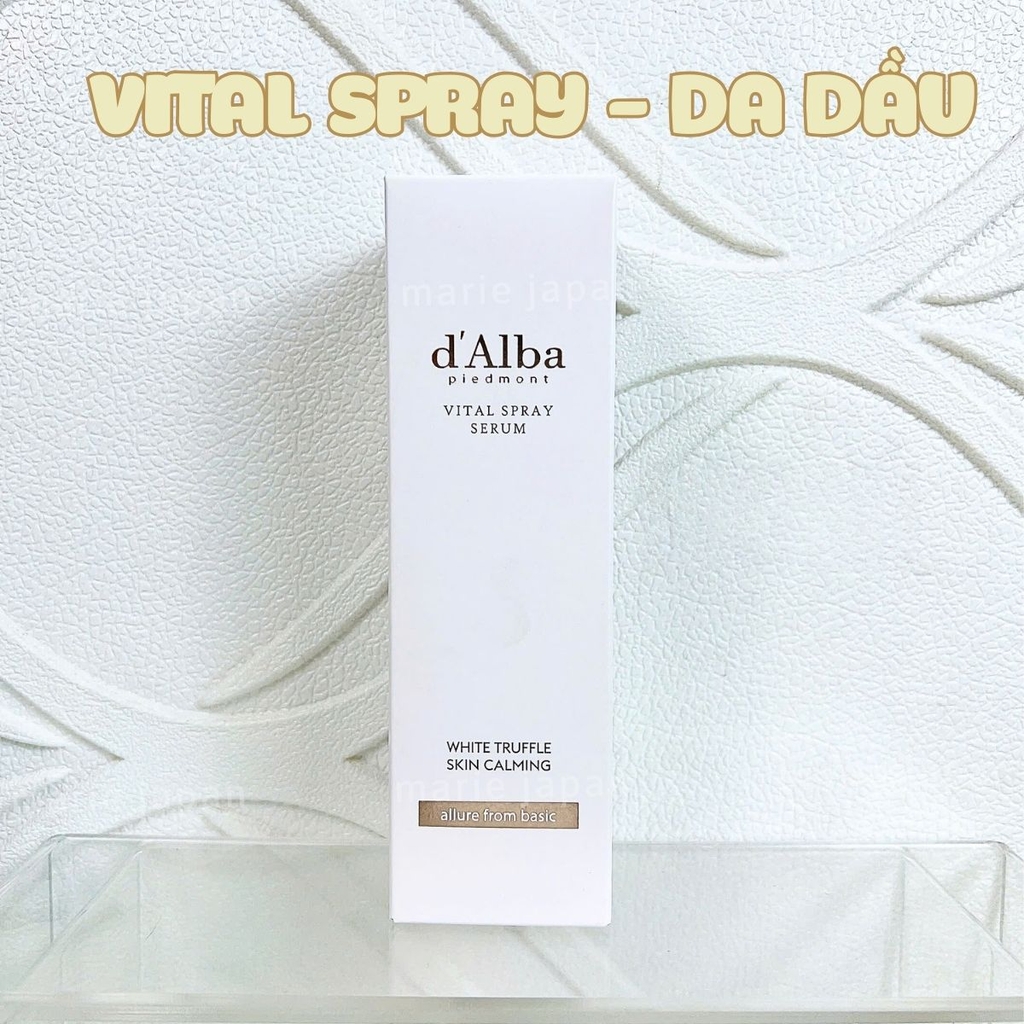 Serum Xịt Khoáng D’Alba First Spray Nấm Truffle Dưỡng Da Căng Bóng Trắng Sáng Hàn Quốc 50ml