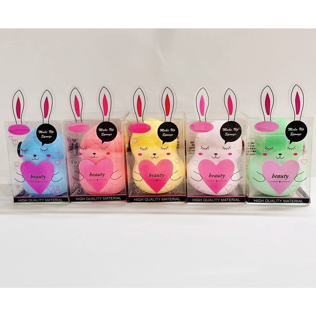 Bông Mút Tán Nền Hồ Lô Mút Mềm Cho Lớp Nền Lâu Trôi Mỏng Mịn Hộp Thỏ Cute