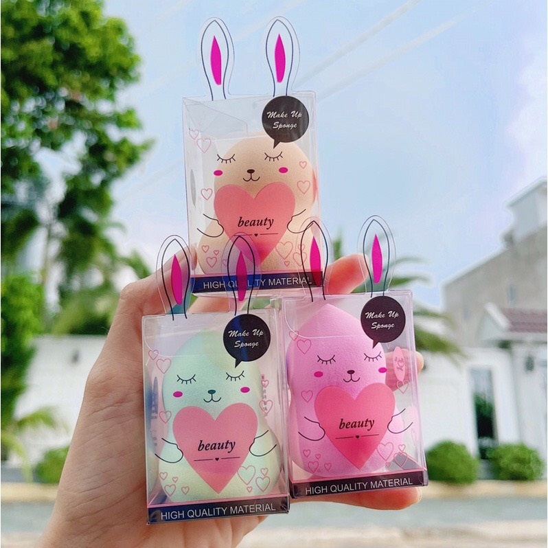 Bông Mút Tán Nền Hồ Lô Mút Mềm Cho Lớp Nền Lâu Trôi Mỏng Mịn Hộp Thỏ Cute