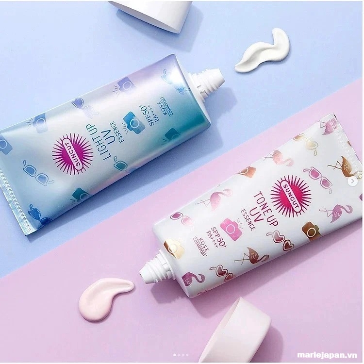 Kem Chống Nắng Kose Suncut UV Essence - TÍM LAVENDER Tuýp 80g