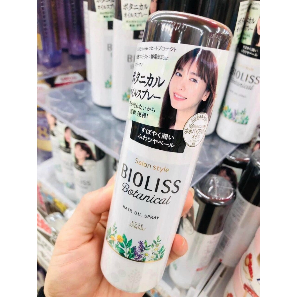 Xịt Dưỡng Tóc Bioliss Botanical Kose Softymo Phục Hồi Mềm Mượt Tóc 73ml Nhật Bản