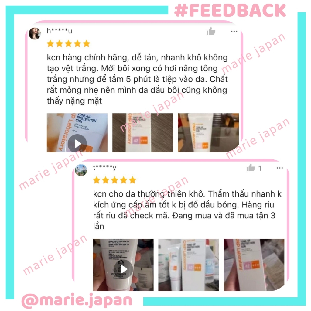 Kem Chống Nắng CNP Laboratory Tone Up Protection Sun SPF42 Tuýp 50ml