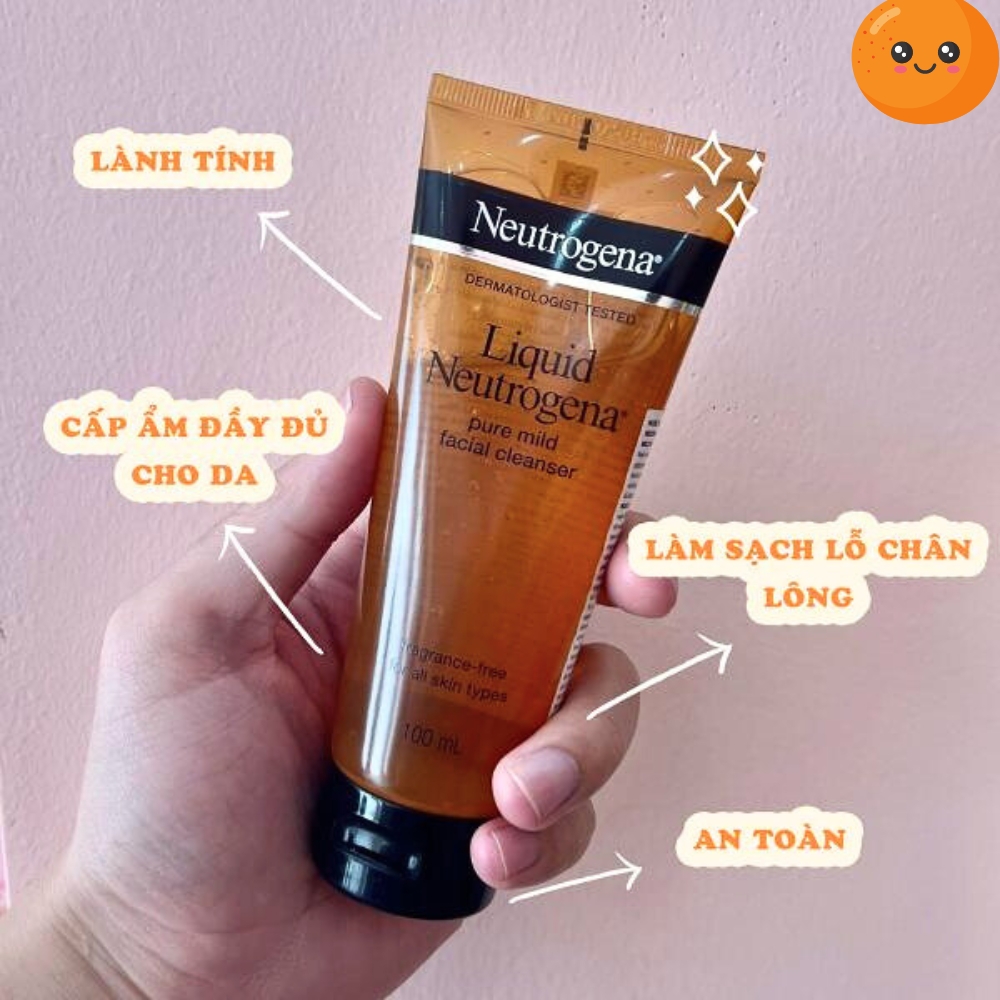 Sữa Rửa Mặt Neutrogena Liquid Pure Mild Facial Cleaner Dịu Nhẹ Dành Cho Mọi Loại Da 100ml