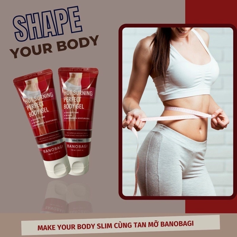 Gel Massage Tan Mỡ Banobagi Hot Burning Perfect Body Gel Hàn Quốc