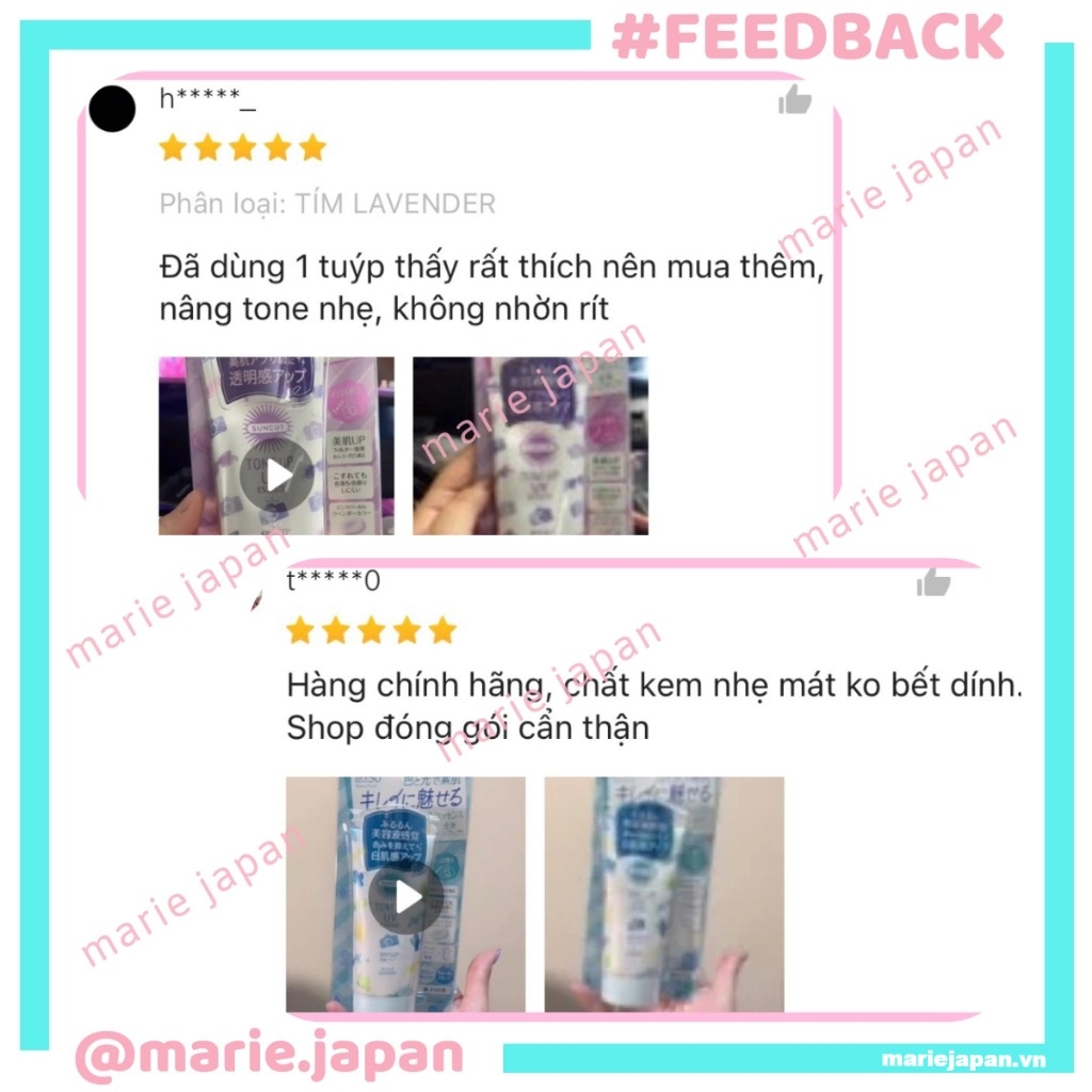 Kem Chống Nắng Kose Suncut UV Essence - TÍM LAVENDER Tuýp 80g