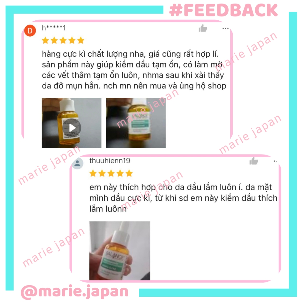 Serum Balance Niacinamide 15% Blemish Recovery Chai 30ml