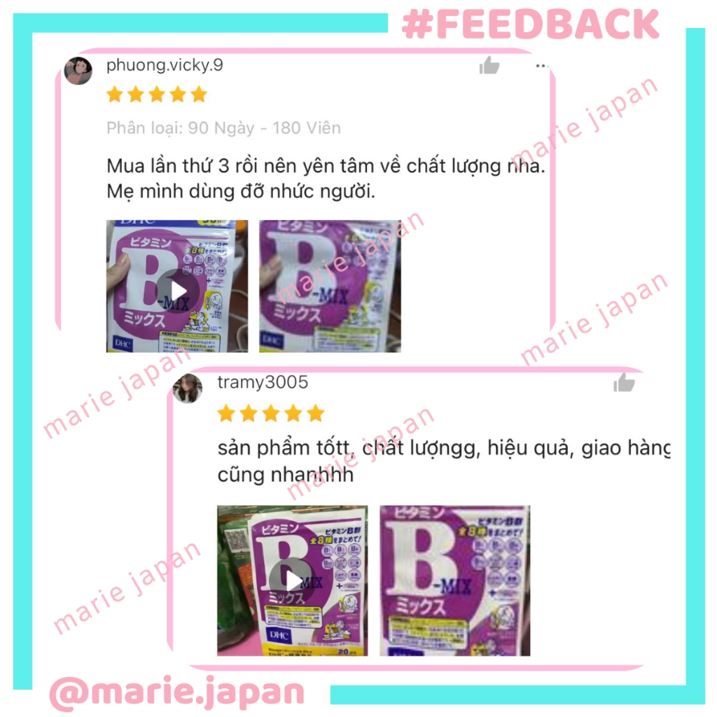 Viên Uống DHC Vitamin B Tổng Hợp Vitamin B Mix