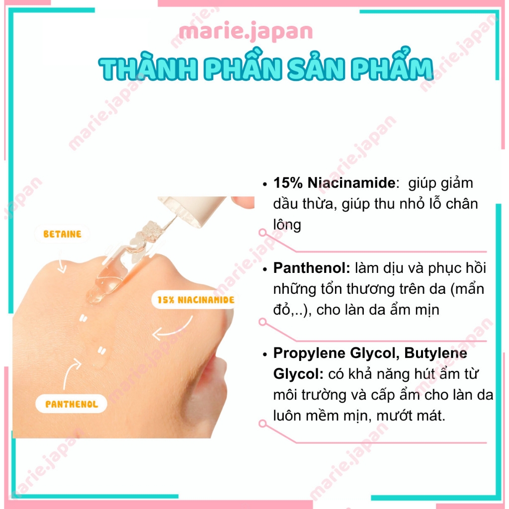Serum Balance Niacinamide 15% Blemish Recovery Chai 30ml