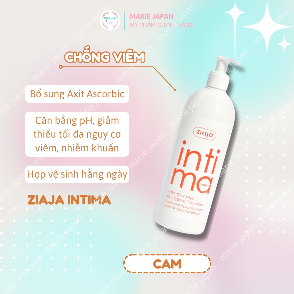 DDVS Ziaja Intima - XANH NHẠT Chai 500ml