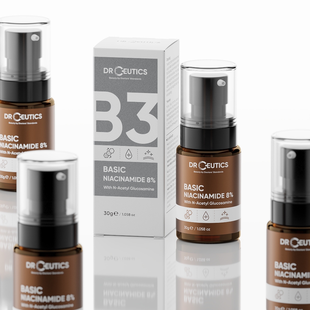 Serum DrCeutics B3 Basic Niacinamide 8% Sáng Da Mờ Thâm Kiềm Dầu Phù Hợp Cho Da Dầu Mụn - Chai 30g