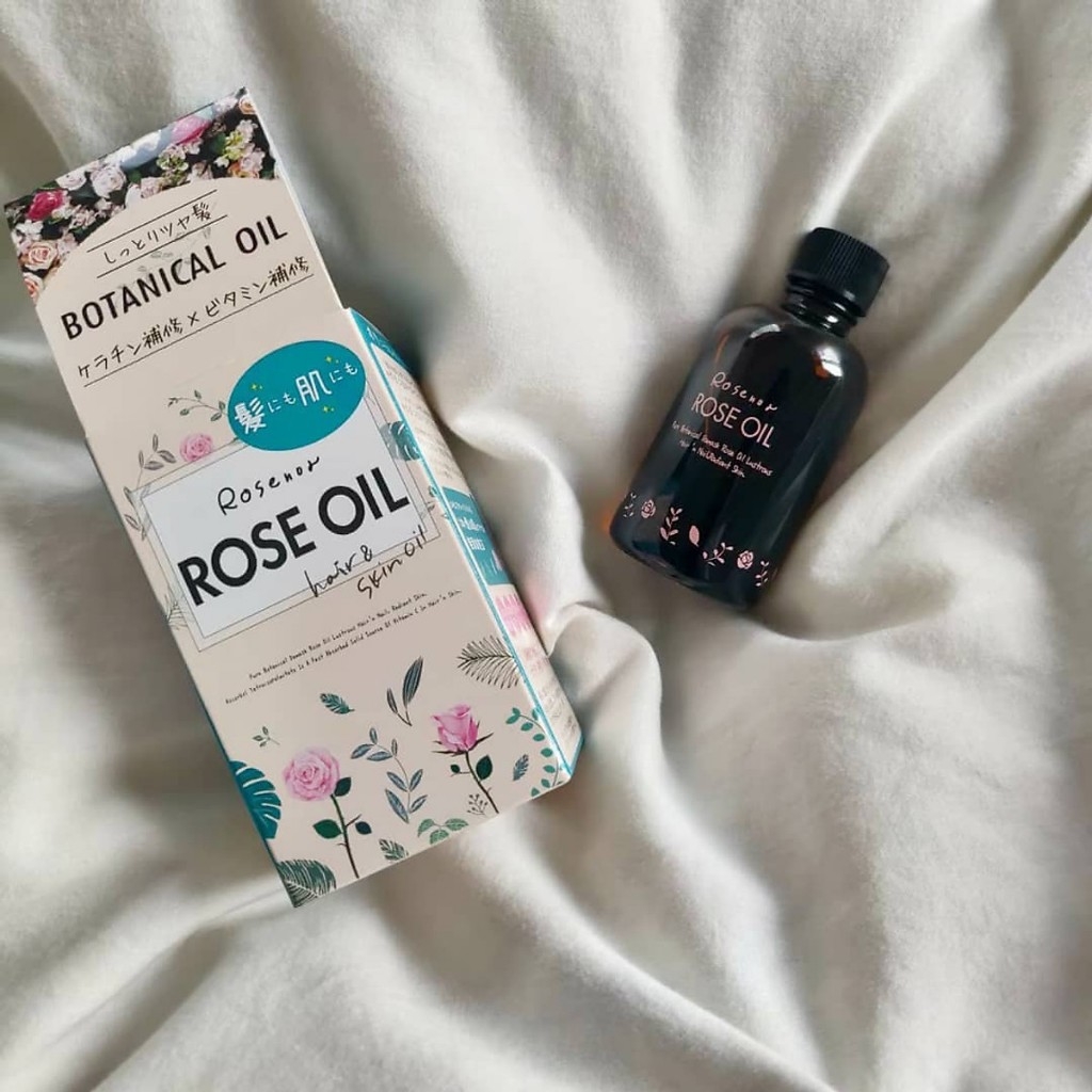 Dầu Dưỡng Tóc Rose Oil Botanical Tinh Dầu Hoa Hồng Phục Hồi Tóc Chuyên Sâu Nhật Bản 60ml