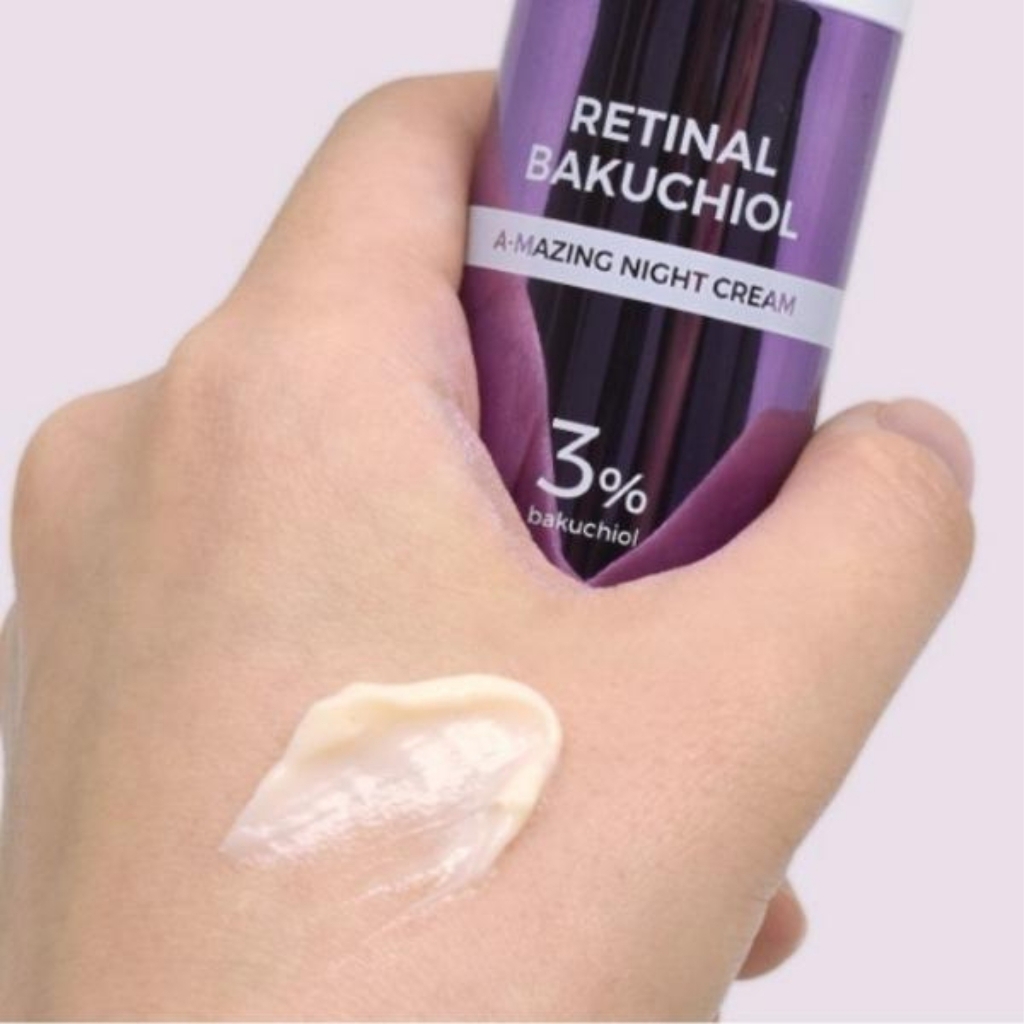 Kem Dưỡng Pretty Skin Retinal Bakuchiol A-Mazing Night Cream Dưỡng Trắng Phục Hồi Tái Tạo Trẻ Hóa Da Giảm Nếp Nhăn 10ml