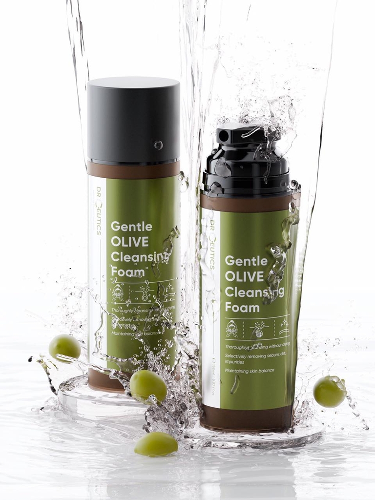 Sữa Rửa Mặt DrCeutics Gentle Olive Cleansing Foam Dịu Nhẹ Làm Sạch Sâu Thông Thoáng Lỗ Chân Lông Dành Mọi Loại Da 150ml