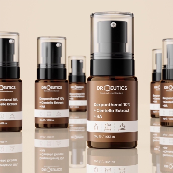 Serum DrCeutics B5 Basic Hydration 5%, B5 Dexpanthenol 10% + Centella Extract + HA Cấp Ẩm Phục Hồi Tái Tạo Da - Chai 30g