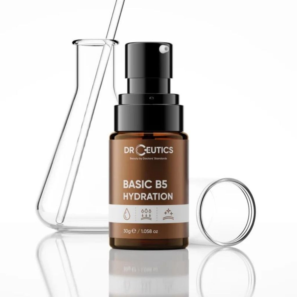 Serum DrCeutics B5 Basic Hydration 5%, B5 Dexpanthenol 10% + Centella Extract + HA Cấp Ẩm Phục Hồi Tái Tạo Da - Chai 30g