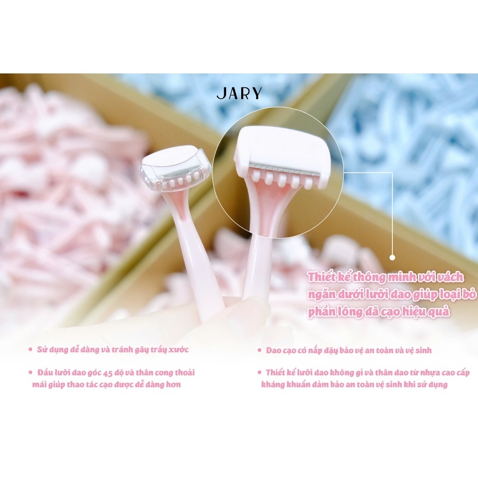 Set 2 Dao Cạo Vùng Bikini Jary Cạo Nhẹ Nhàng Không Gây Trầy Xước - 2 Màu