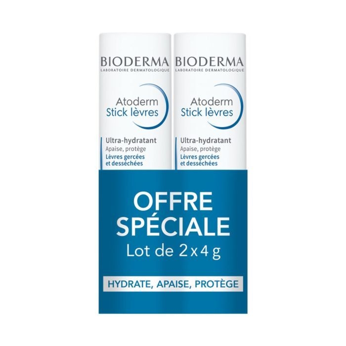 Son Dưỡng Bioderma Atoderm Stick Levres Dưỡng Ẩm Mềm Môi Giảm Khô Nẻ Không Màu Thỏi 4g