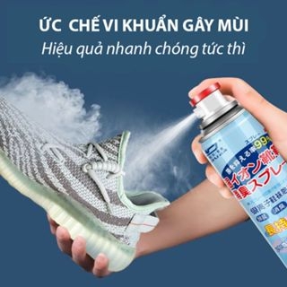 Xịt khử mùi giày nano bạc đa năng JIXUAN 260ml