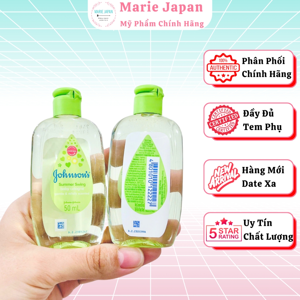 Nước Hoa Dầu Thơm Em Bé Johnson’s Baby Cologne Nhẹ Dịu An Toàn