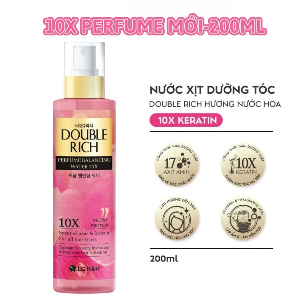 Xịt Dưỡng Tóc Double Rich
