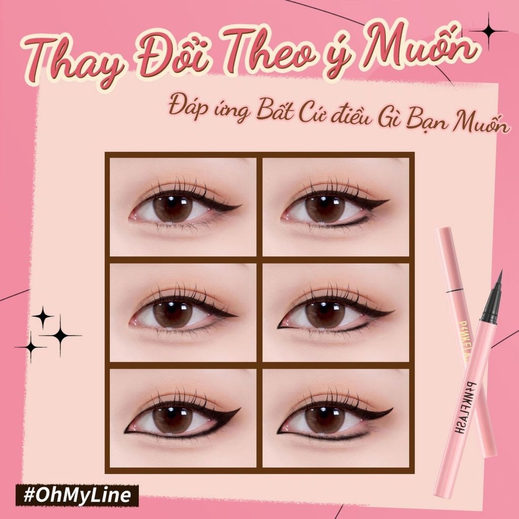 Kẻ Mắt Nước PINKFLASH Waterproof Eyeliner Sắc Nét Chống Nước Lâu Trôi Nhanh Khô E01