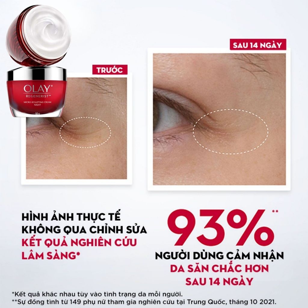 Kem Dưỡng Da Olay Regenerist Ngăn Ngừa Lão Hóa, Mờ Nếp Nhăn Ban Đêm Hộp 50g
