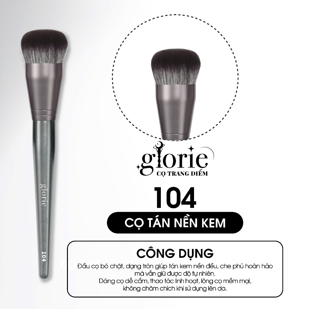 Cọ Trang Điểm Glorie Makeup Chuyên Nghiệp Lông Siêu Mềm Bám Phấn Professional Brush