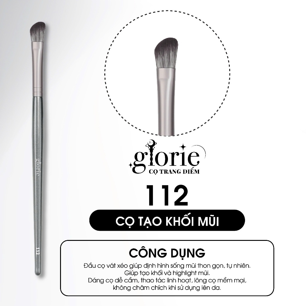Cọ Trang Điểm Glorie Makeup Chuyên Nghiệp Lông Siêu Mềm Bám Phấn Professional Brush