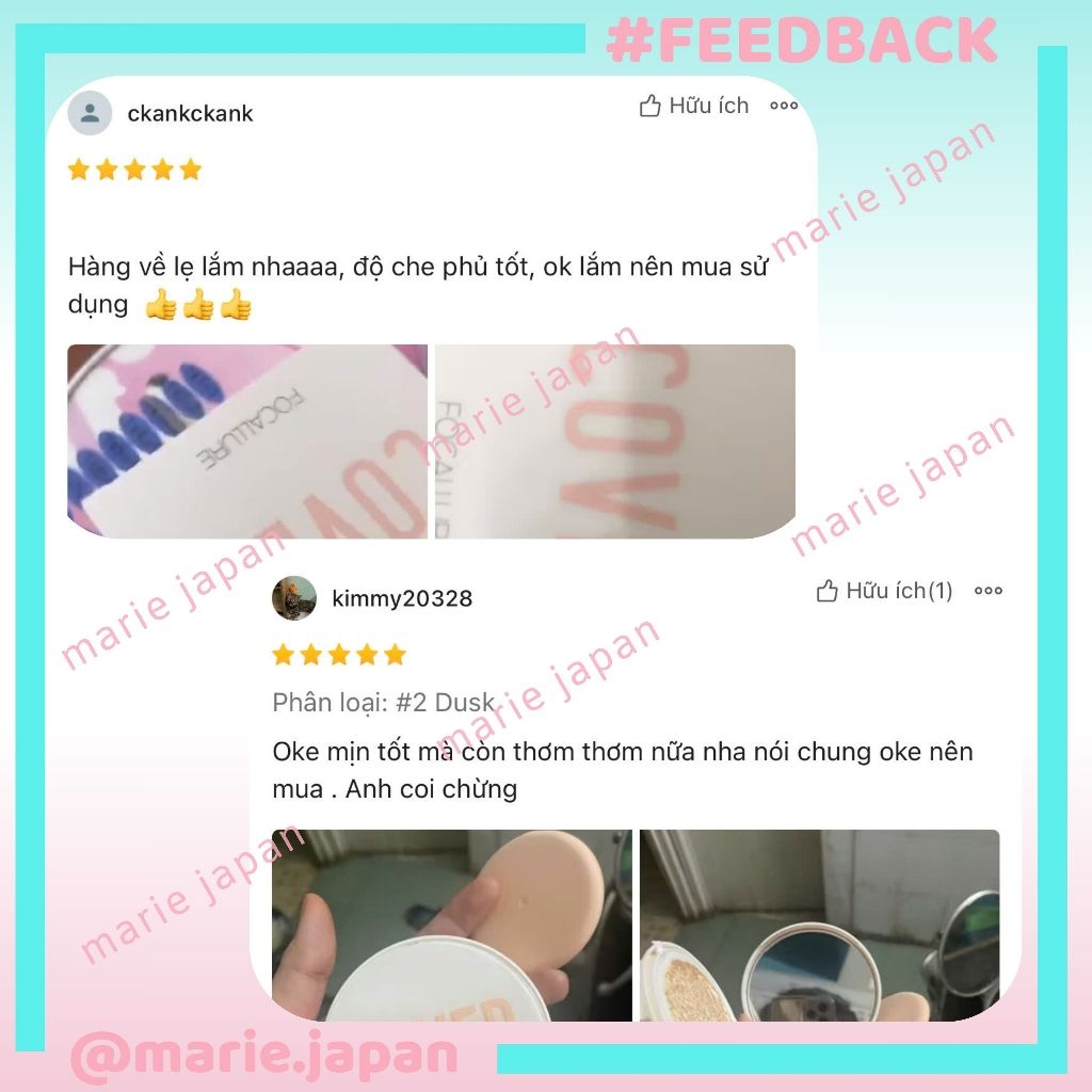 Phấn Nước FOCALLURE Che Phủ Tốt Mịn Lì Chống Nước Cover Longlasting Cushion Foundation Hộp 12g