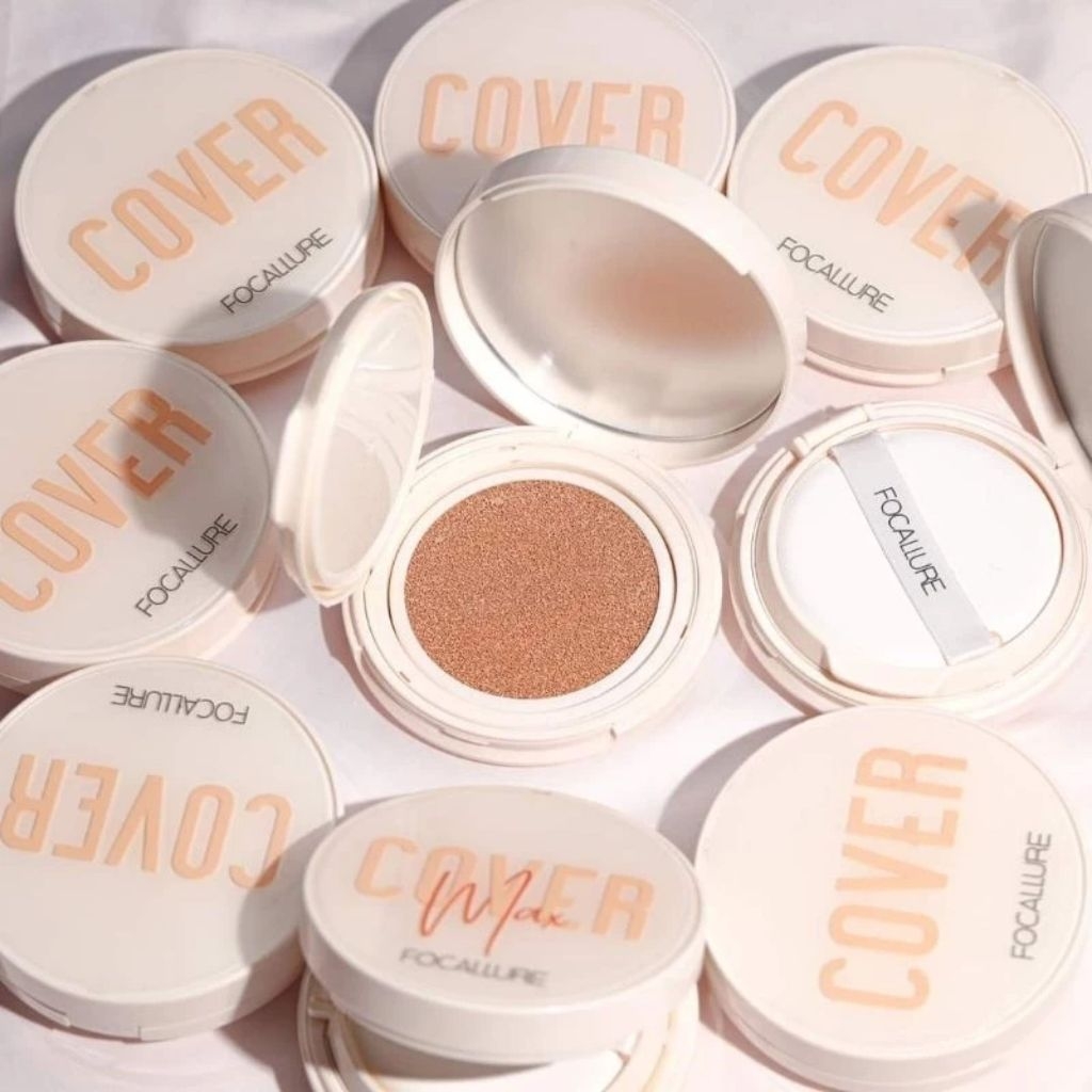 Phấn Nước FOCALLURE Che Phủ Tốt Mịn Lì Chống Nước Cover Longlasting Cushion Foundation Hộp 12g
