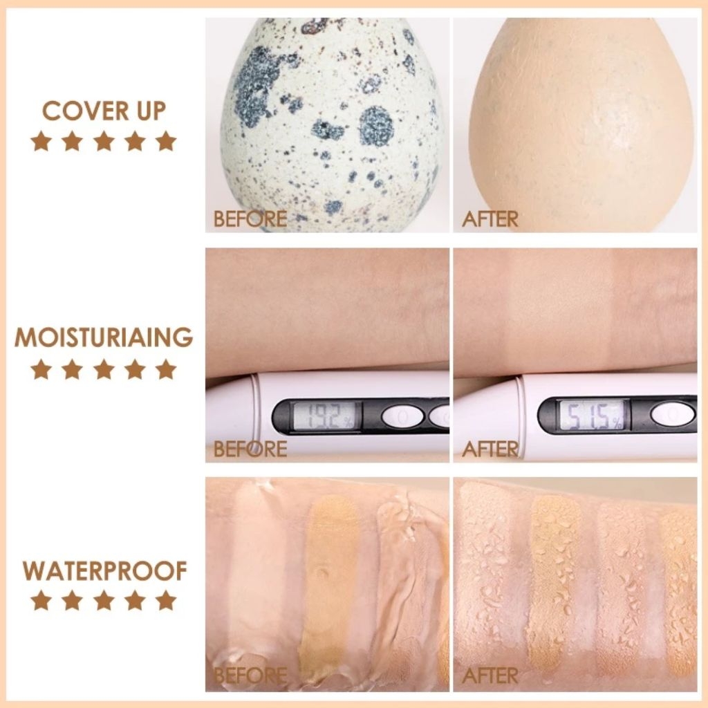 Phấn Nước FOCALLURE Che Phủ Tốt Mịn Lì Chống Nước Cover Longlasting Cushion Foundation Hộp 12g