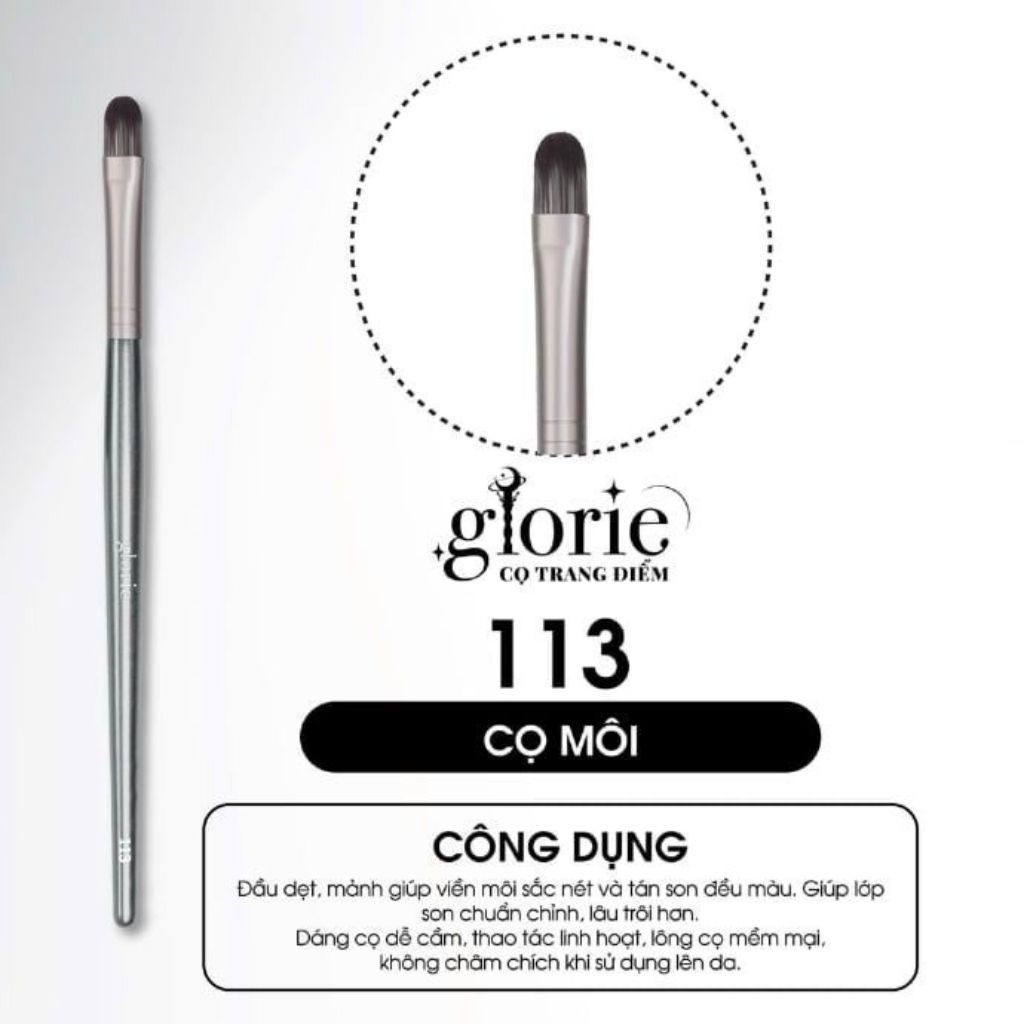 Cọ Trang Điểm Glorie Makeup Chuyên Nghiệp Lông Siêu Mềm Bám Phấn Professional Brush