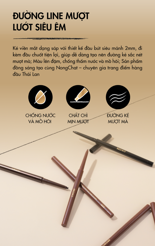 Kẻ Mắt Browit By Nongchat Smooth & Slim Inner