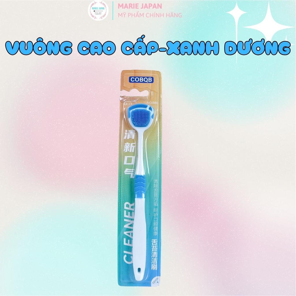 Dụng Cụ Cạo Lưỡi COBQB No.C08 Mềm Mại Làm Sạch Vi Khuẩn Giảm Hôi Miệng