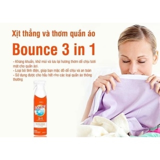 Xịt Thơm Bounce Khử Mùi Chống Nhăn Rapid Touch Up 3 in 1 USA - 275g
