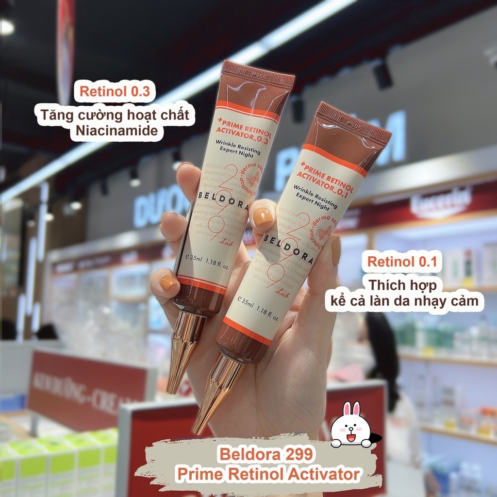 Kem Dưỡng Retinol 0.1/ 0.3 Beldora 299 Prime Retinol Activator - 35ml