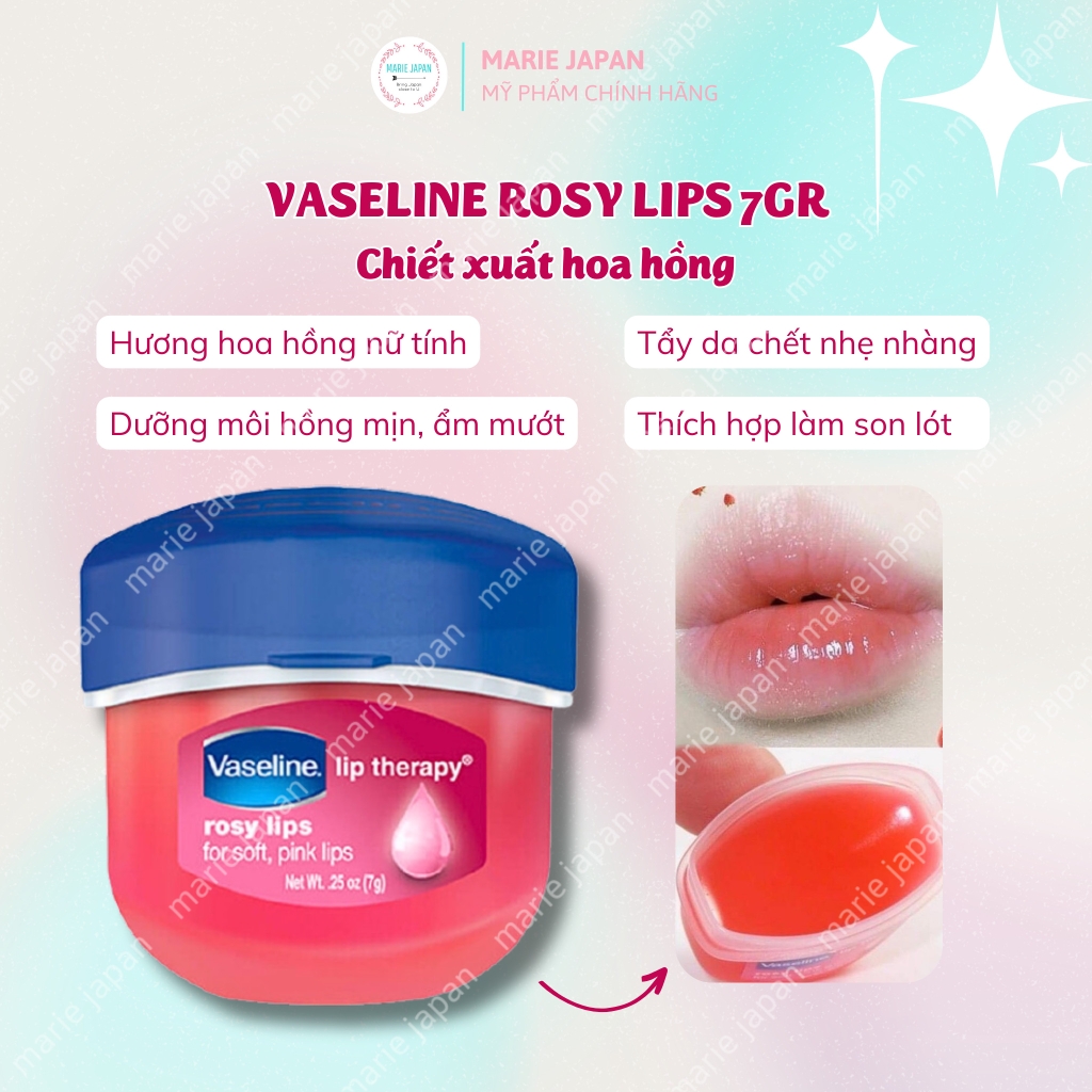 Son Sáp Dưỡng Ẩm Vaseline Đa Năng Mỹ