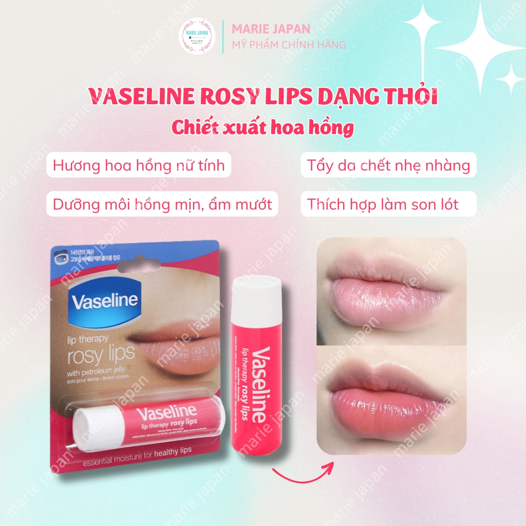 Son Sáp Dưỡng Ẩm Vaseline Đa Năng Mỹ