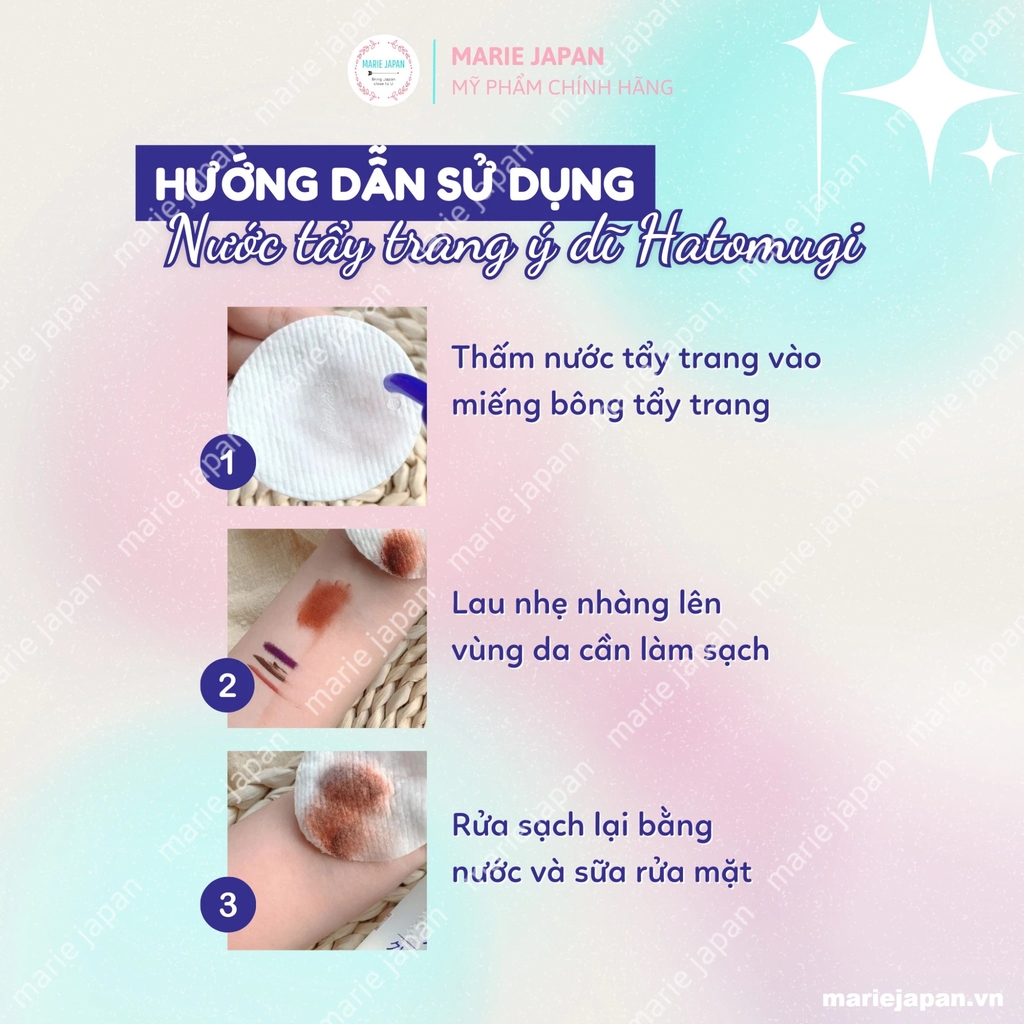 Tẩy Trang Hatomugi The Cleansing Lotion - DẠNG NƯỚC Chai 500ml