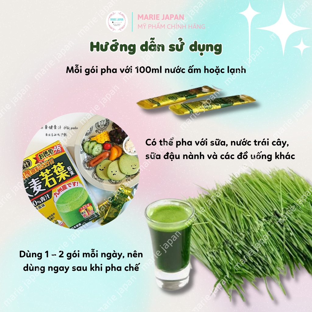 Bột Lúa Mạch Non Grass Barley Cung Cấp Vitamin Khoáng Chất Nhật