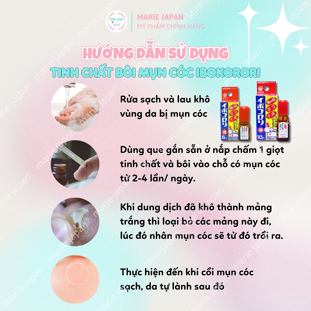 Tinh Chất Bôi Mụn Cóc Ibokorori Nhật Bản Chai 10ml