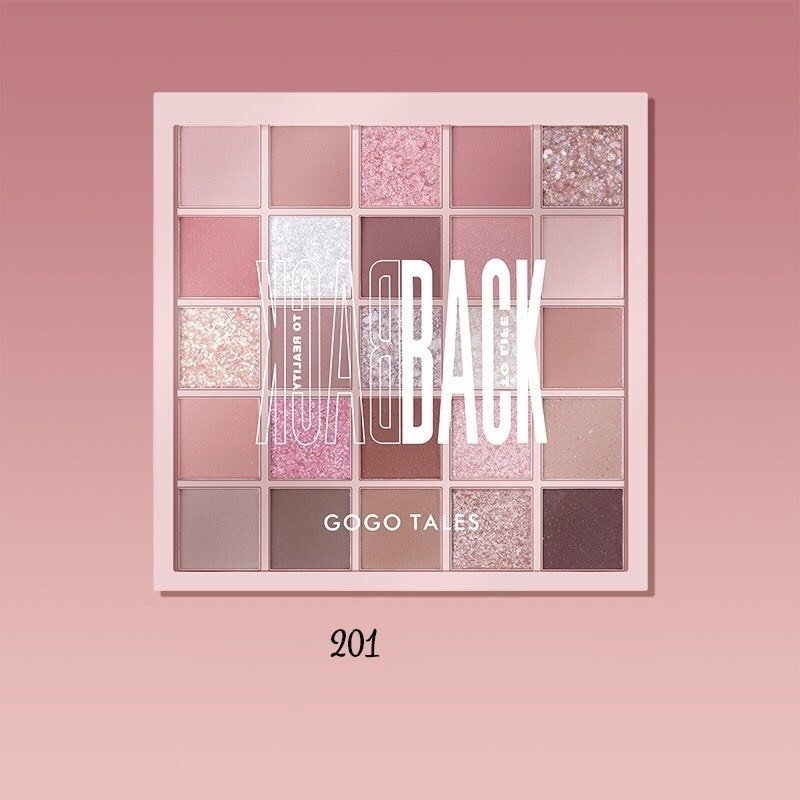 Bảng Phấn Mắt 25 Ô GOGO TALES Màu Siêu Đẹp Lâu Trôi Back To Reality GT282