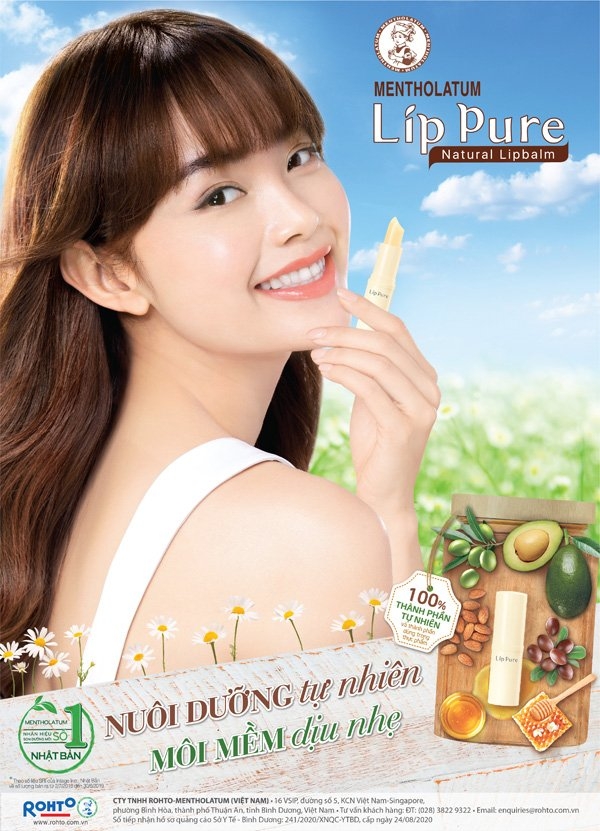 Son Dưỡng Môi Lipice Lip Pure Mentholatum Không Màu Dưỡng Ẩm Căng Mọng  3.9g