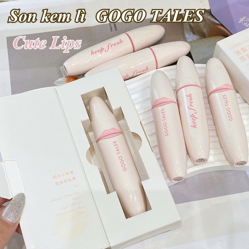 Son Kem KISSING MY LIPS GoGo Tales Siêu Đẹp Lâu Trôi GT556